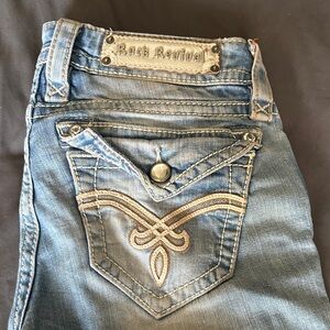 Rock Revival Embellished Capri Jeans - Size 26
